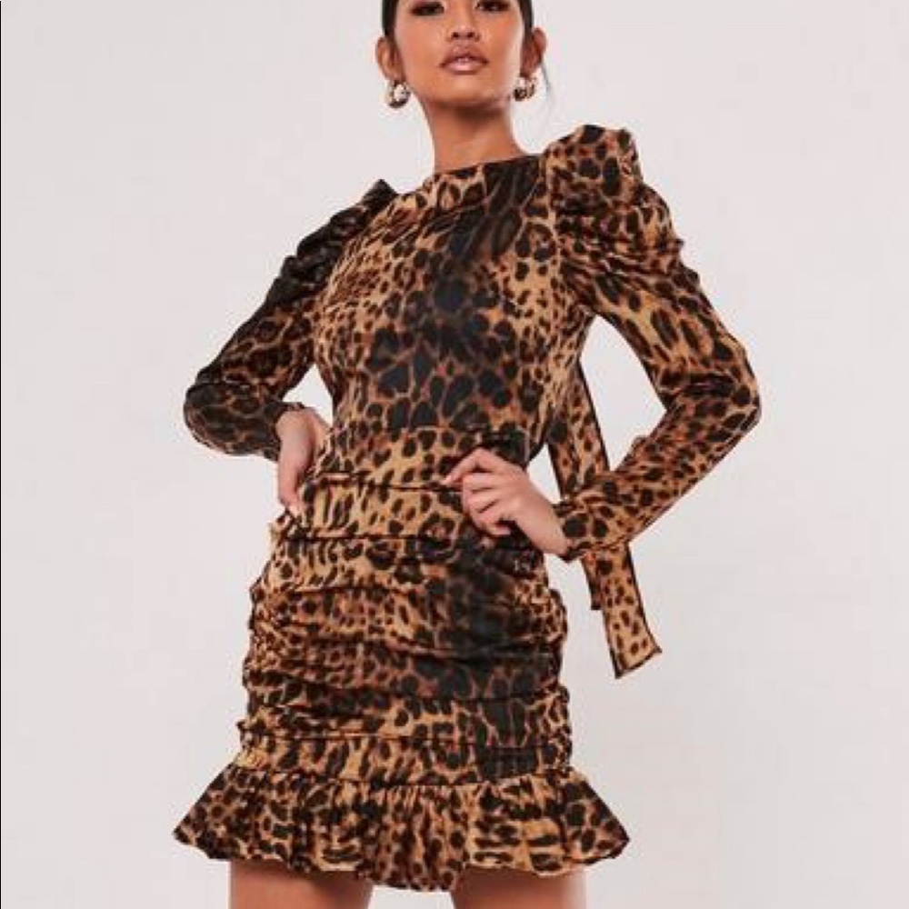 Super cute leopard brown dress!